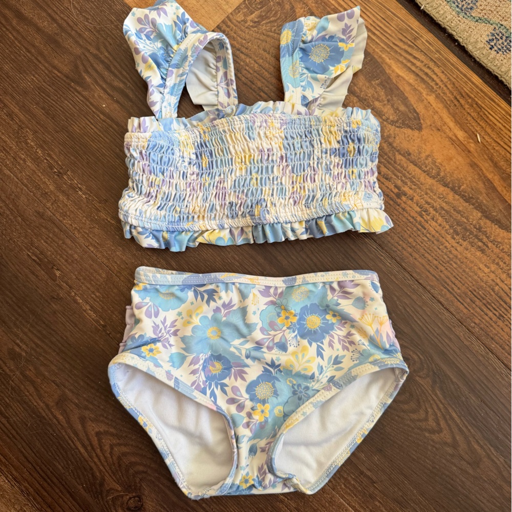 Ruffle Butts Pristine Blooms Bikini Set 3T